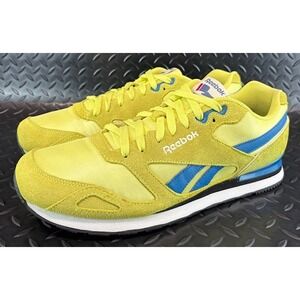 Reebok Classic Lime Green/Yellow Blue White M41541 Mens sneakers size 12